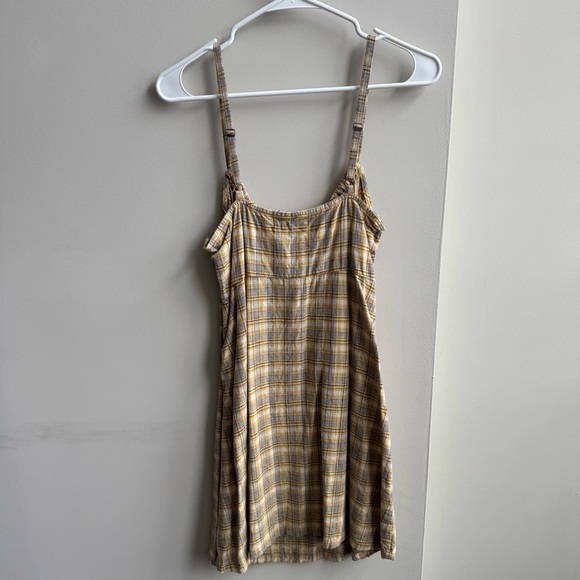 Cute Yellow/Gray Plaid Urban Outfitters Dress - Picture 8 of 10
